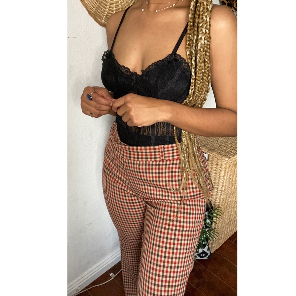 🍓🖤Multi-Colored Striped Gingham Slacks🍓🖤